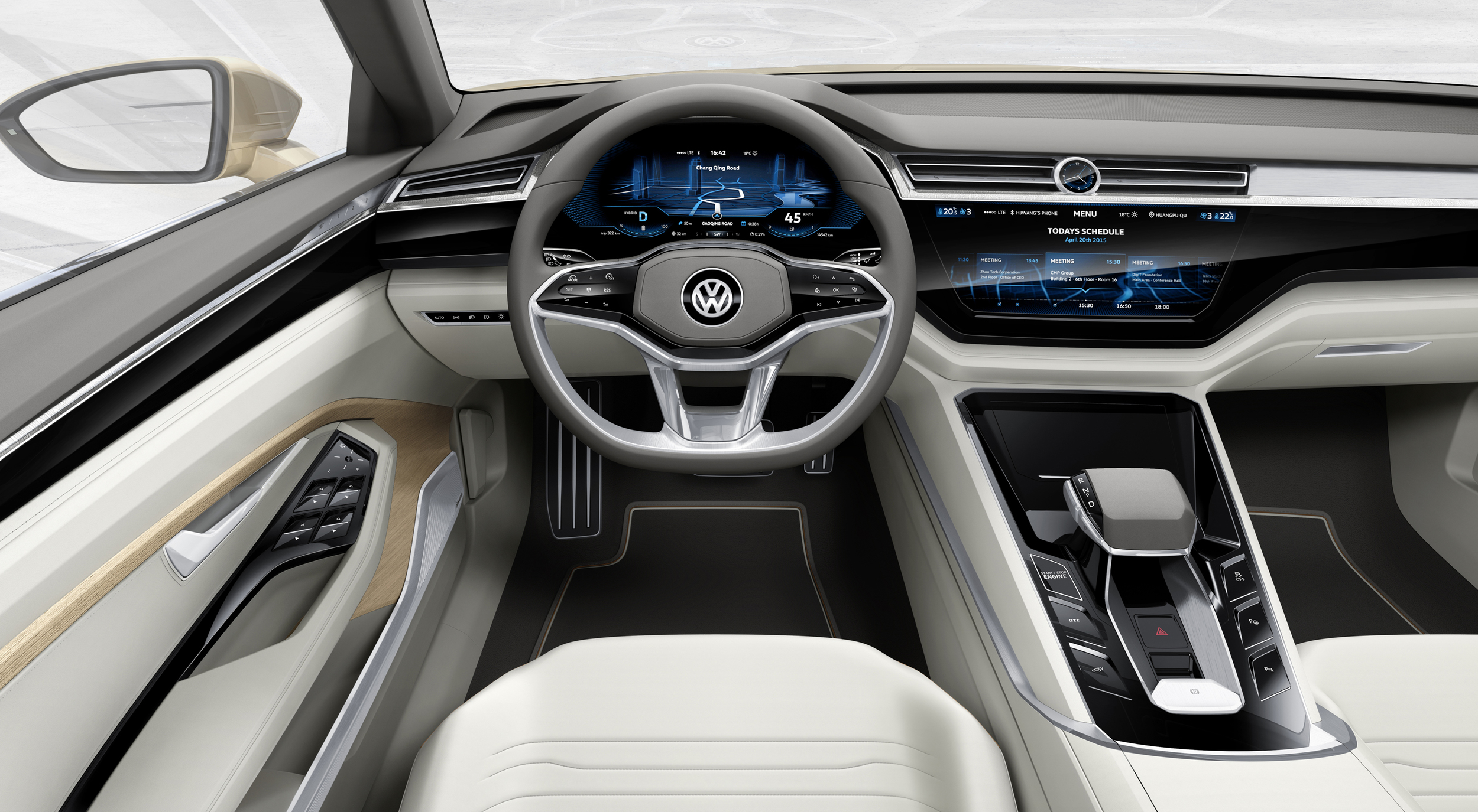 Volkswagen C Coupe GTE Concept, 2015 - Interior