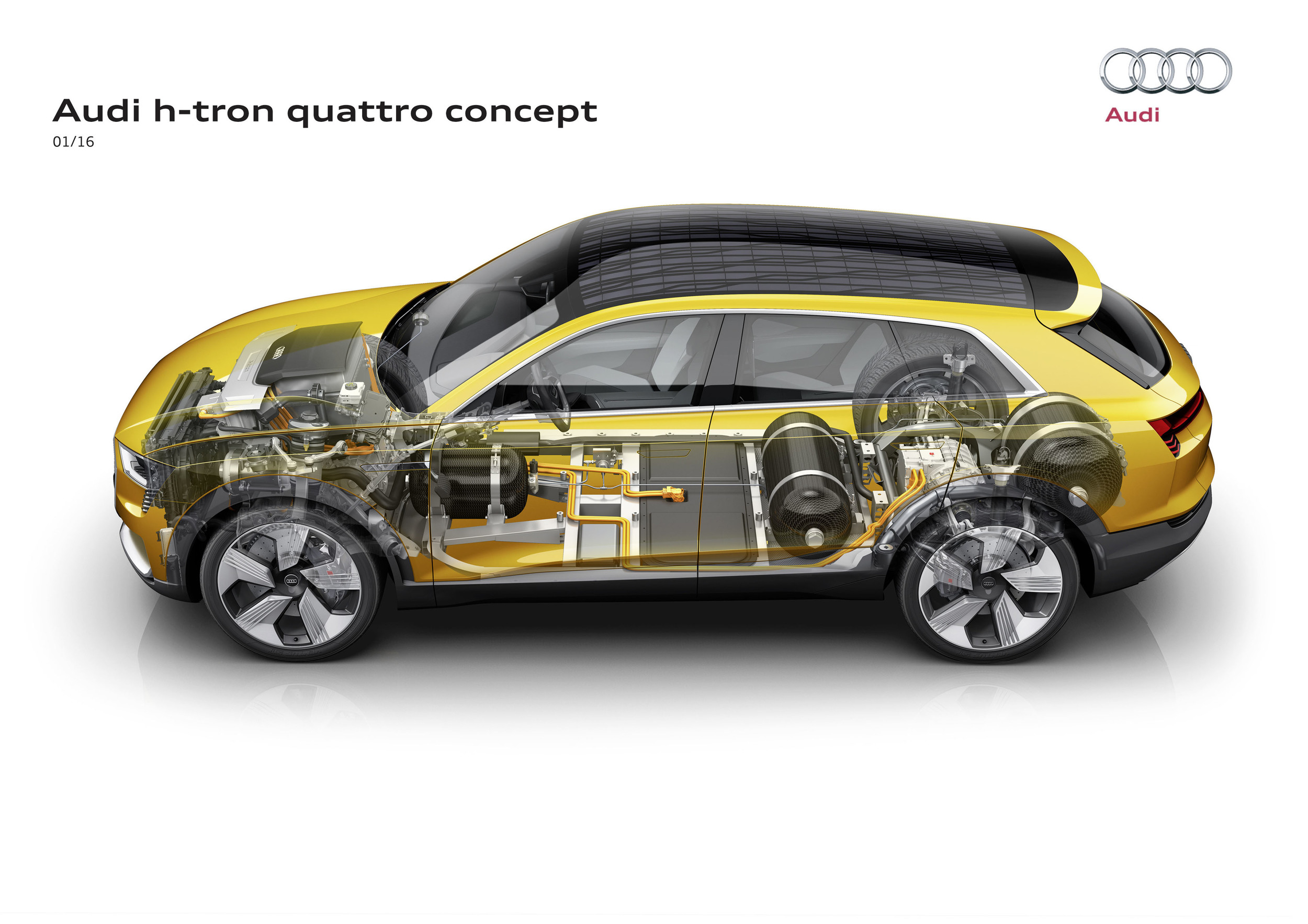 Audi H-Tron Quattro Concept, 2016 - Technical Scheme