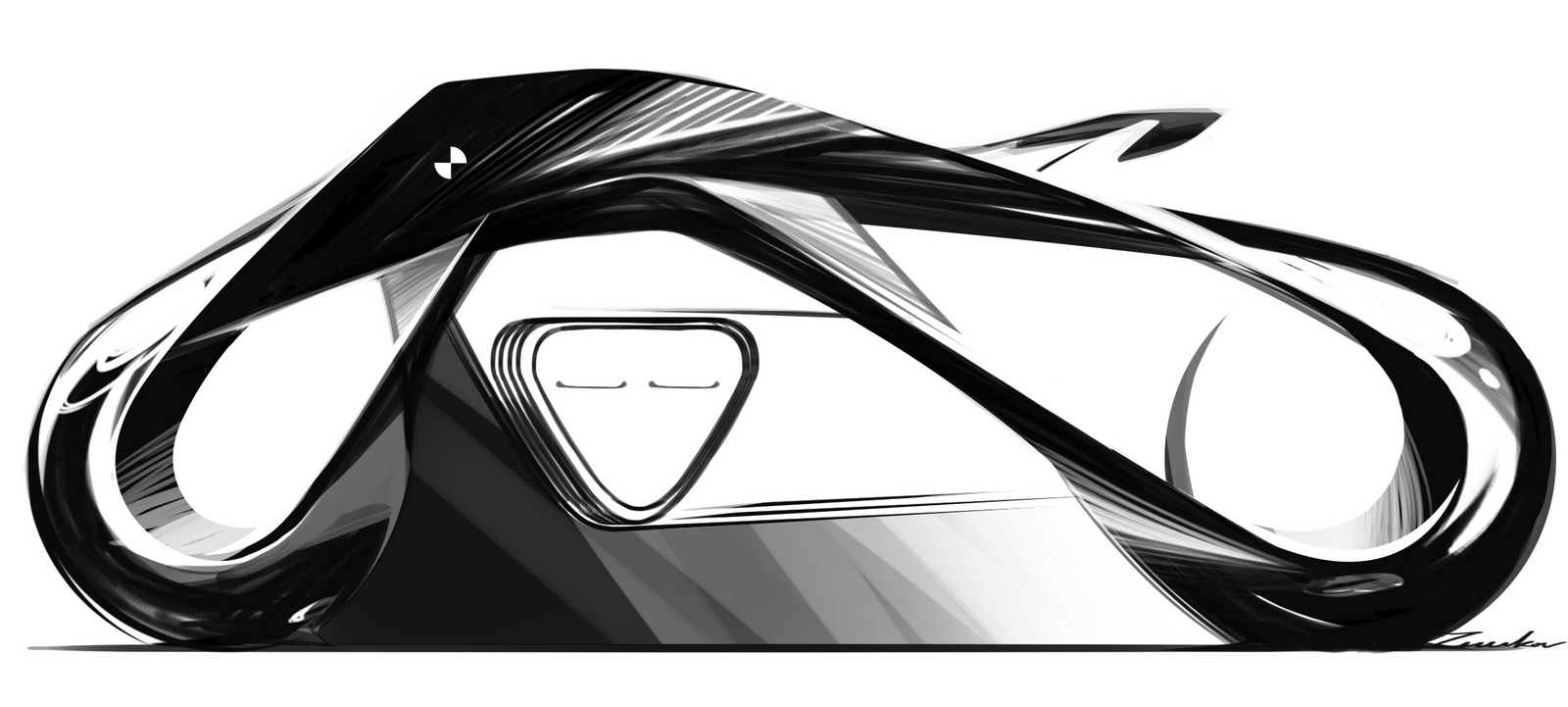BMW Motorrad Vision Next 100 Concept, 2016 - Design Sketch