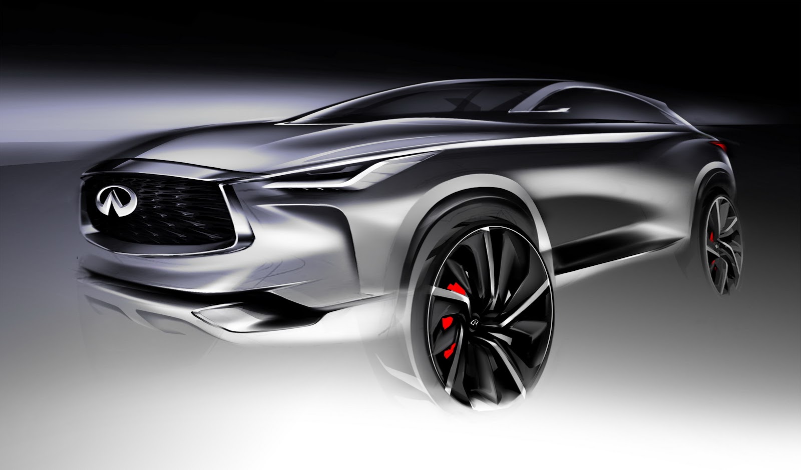 Infiniti QX Sport Inspiration Concept, 2016 - Design Sketch