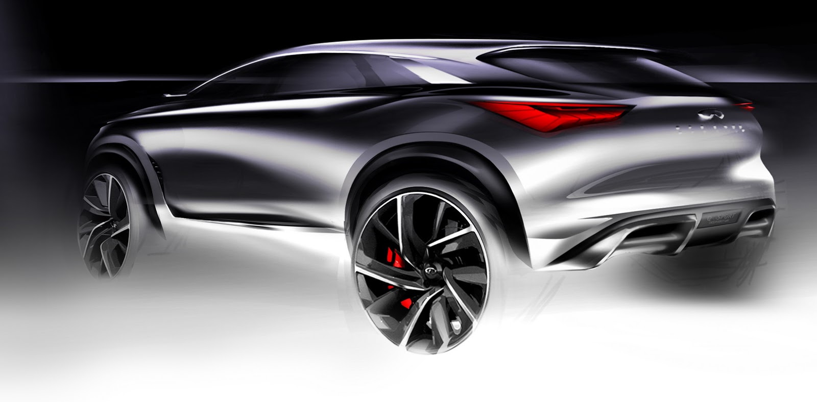 Infiniti QX Sport Inspiration Concept, 2016 - Design Sketch