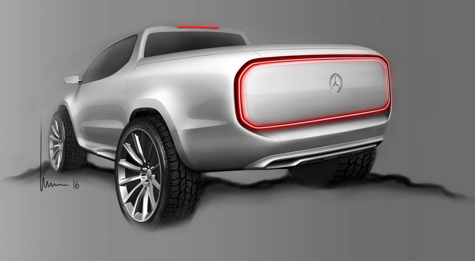 Mercedes-Benz Concept X-Class, 2016 - Design Sketch