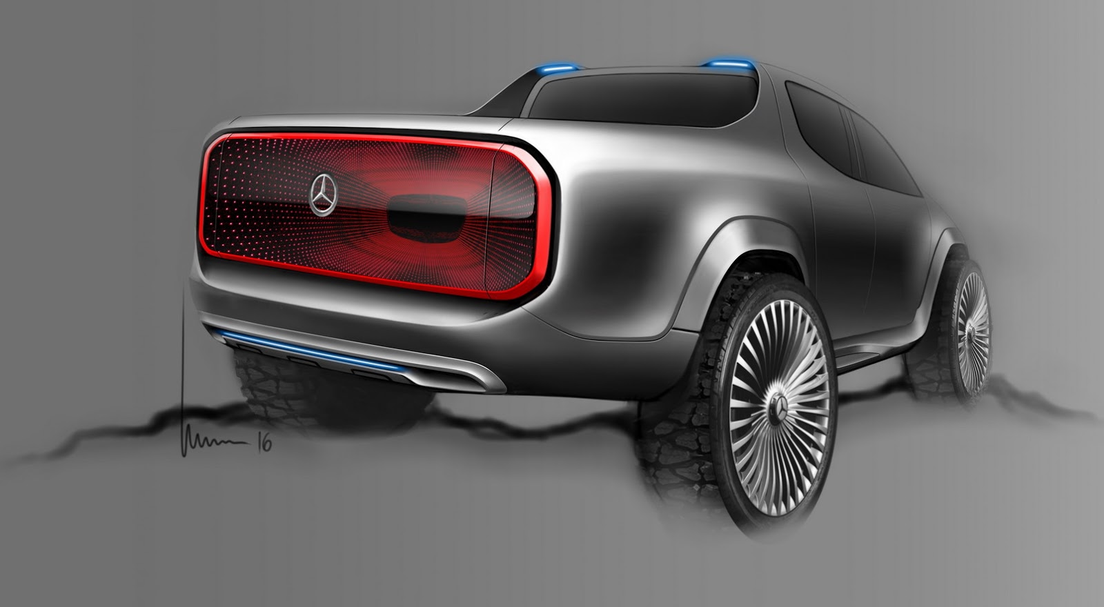 Mercedes-Benz Concept X-Class, 2016 - Design Sketch
