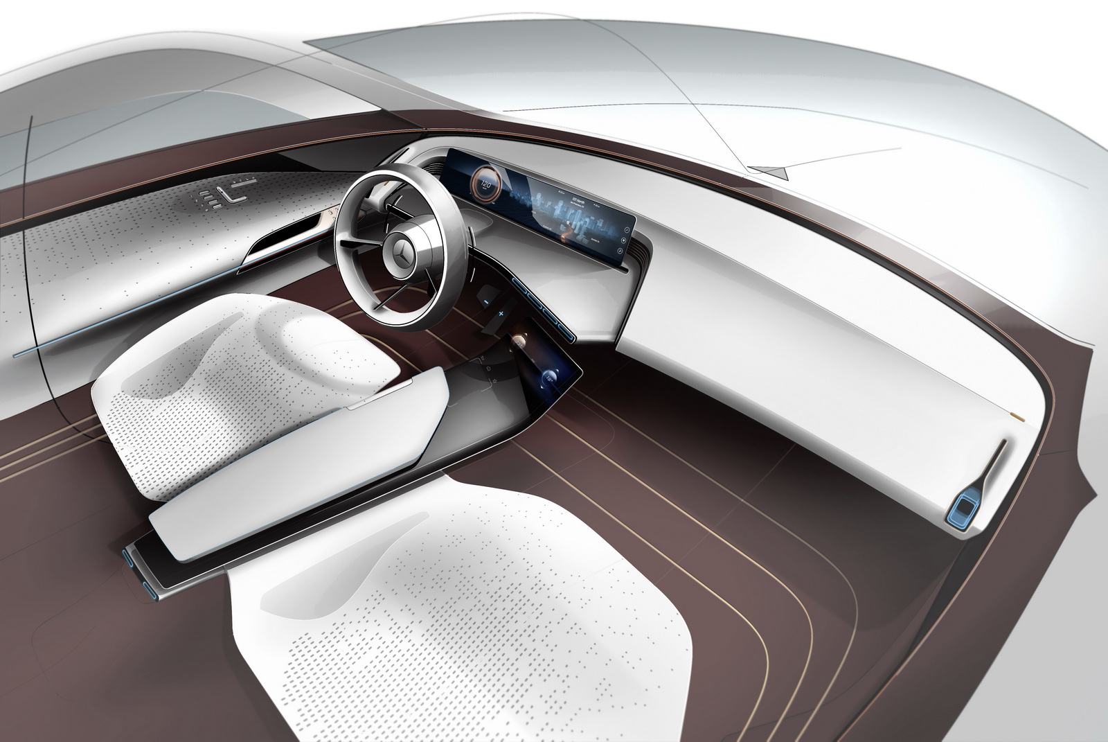 Mercedes-Benz Generation EQ Concept, 2016 - Interior Rendering
