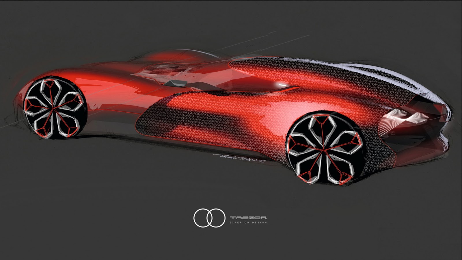 Renault Trezor Concept, 2016 - Design Sketch