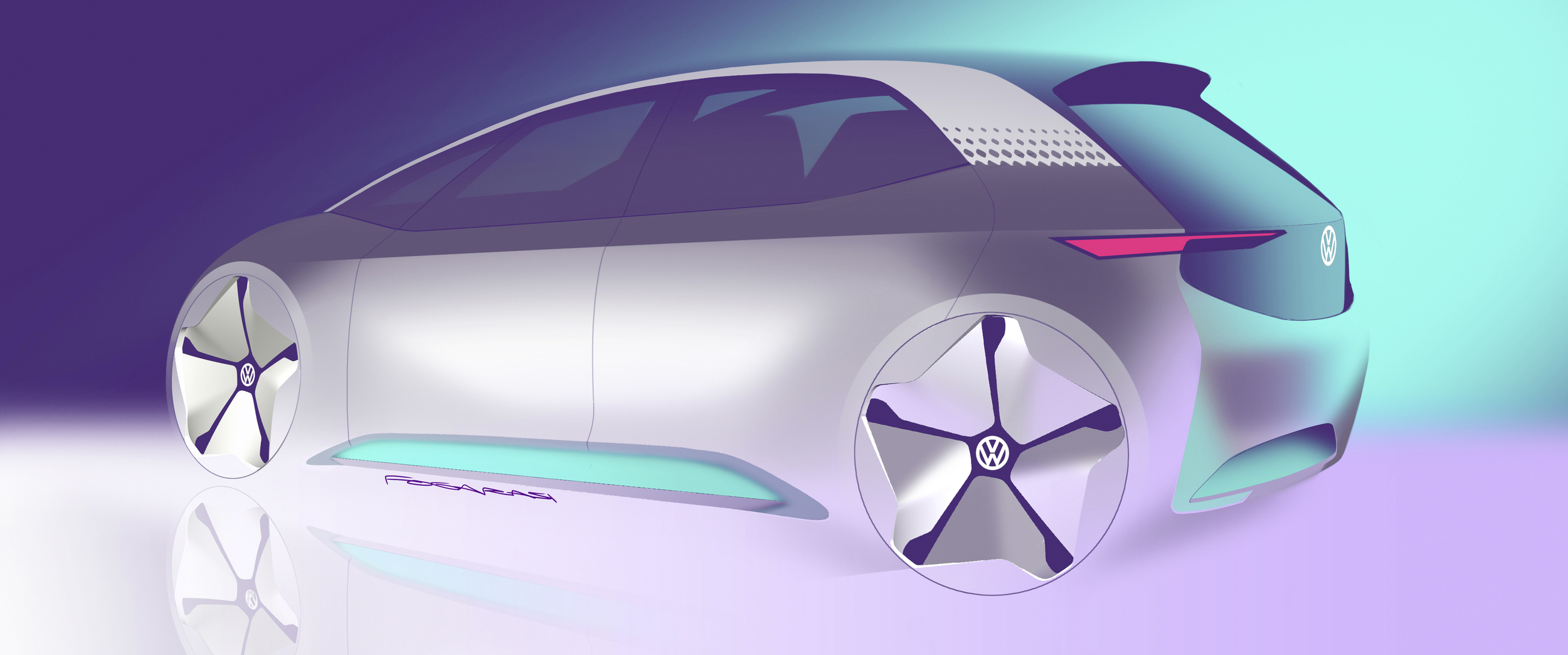 Volkswagen I.D. Concept, 2016 - Design Sketch
