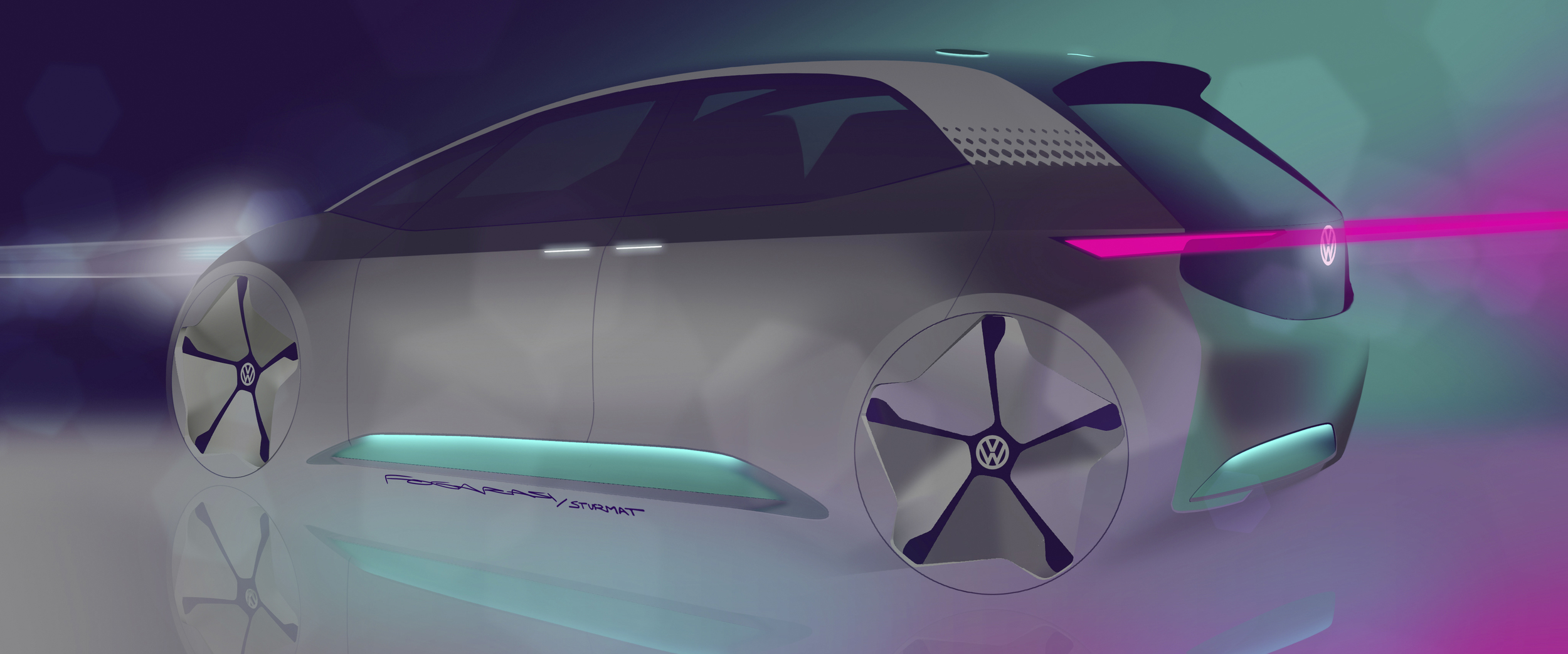 Volkswagen I.D. Concept, 2016 - Design Sketch