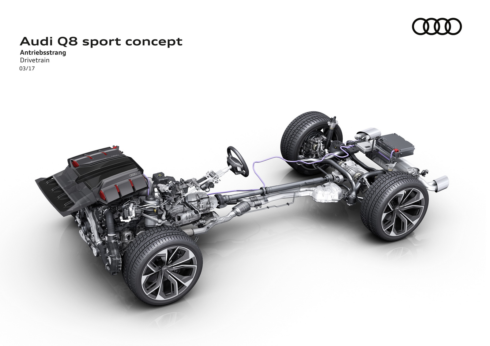 Audi Q8 Sport Concept, 2017 - Drivetrain