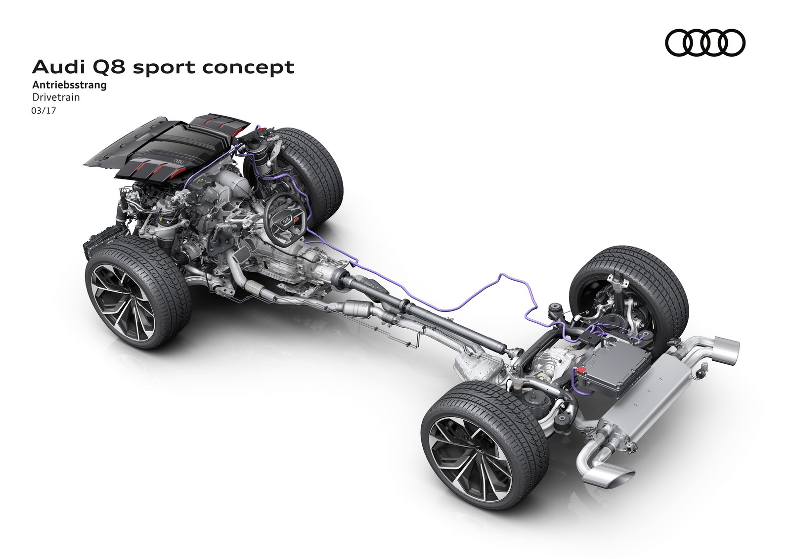 Audi Q8 Sport Concept, 2017 - Drivetrain