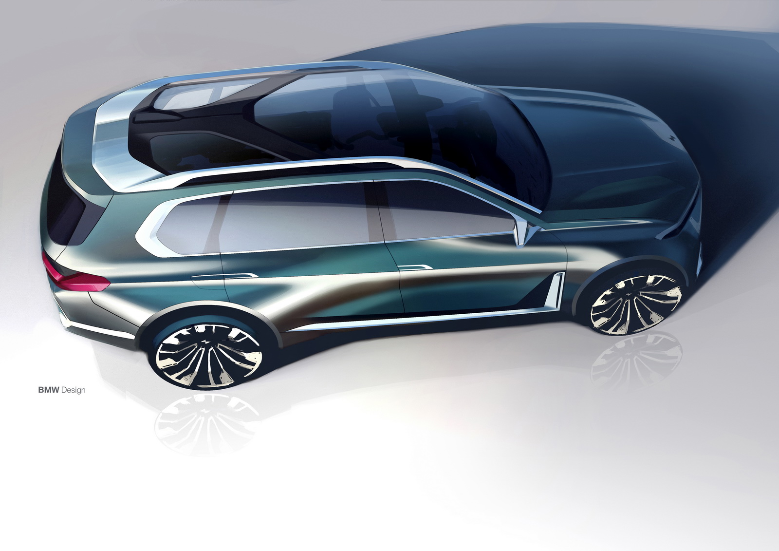 BMW X7 iPerformance Concept, 2017 - Design Sketch