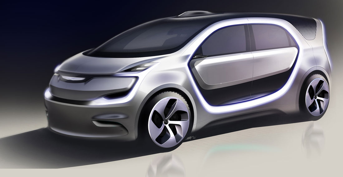 Chrysler Portal Concept, 2017 - Design Sketch