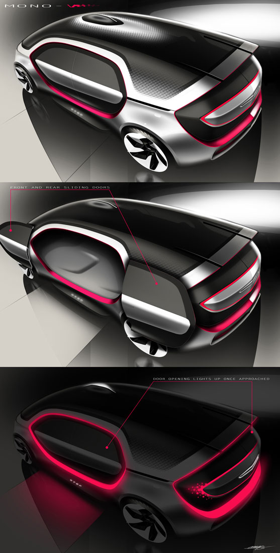 Chrysler Portal Concept, 2017 - Design Sketch