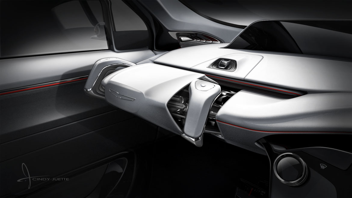 Chrysler Portal Concept, 2017 - Interior Design Sketch