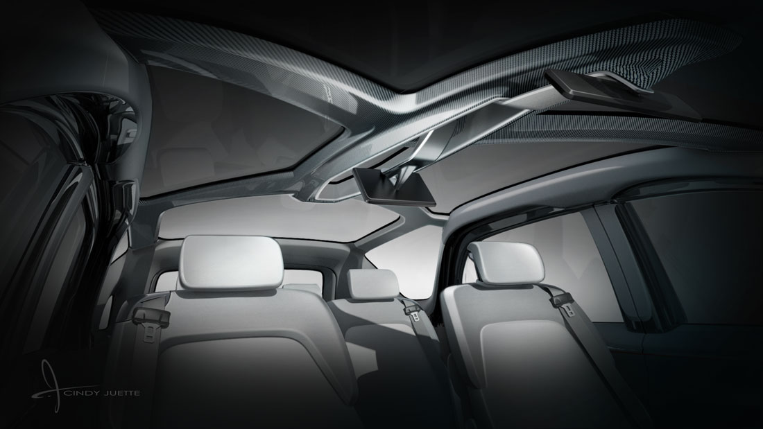 Chrysler Portal Concept, 2017 - Interior Design Sketch