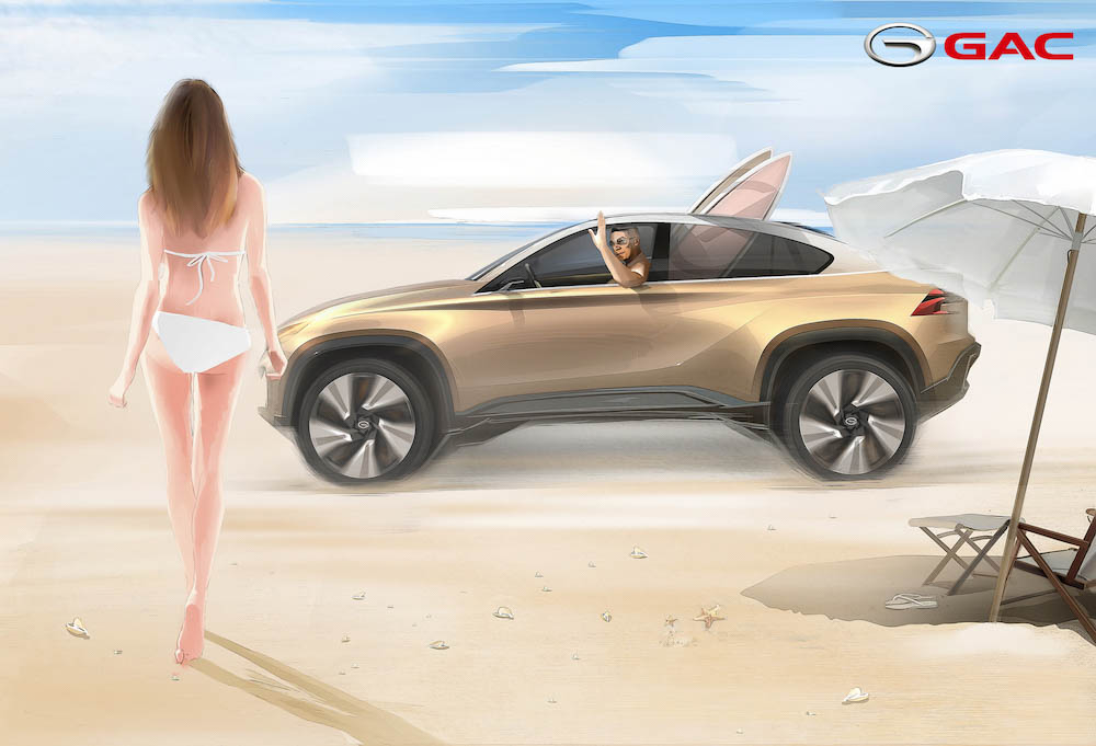 GAC EnSpirit Concept, 2017 - Design Sketch