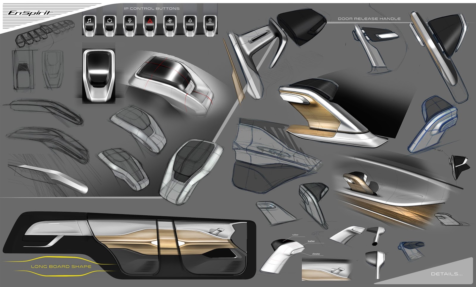 GAC EnSpirit Concept, 2017 - Interior - Design Sketch by Alexander Suvorov