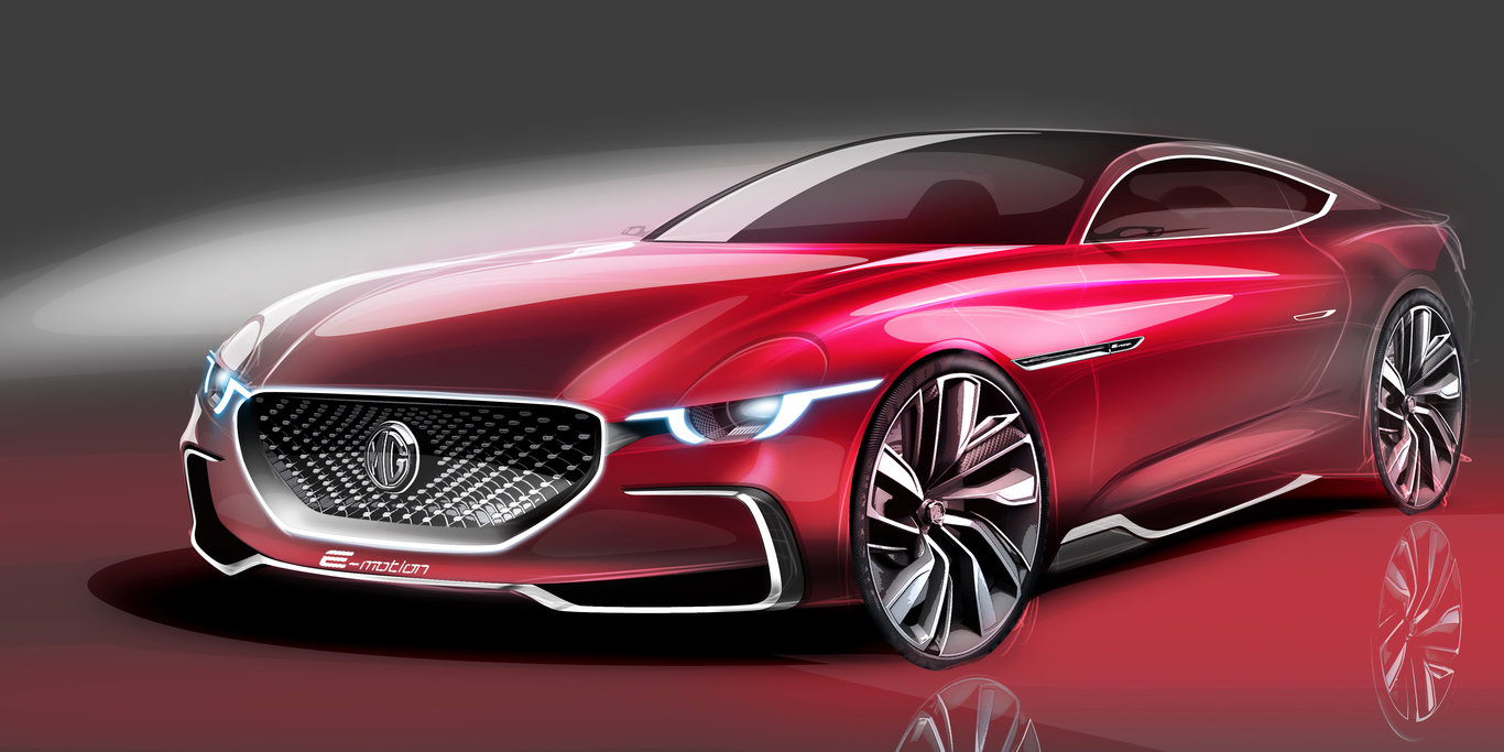 MG E-Motion Concept, 2017 - Design Sketch
