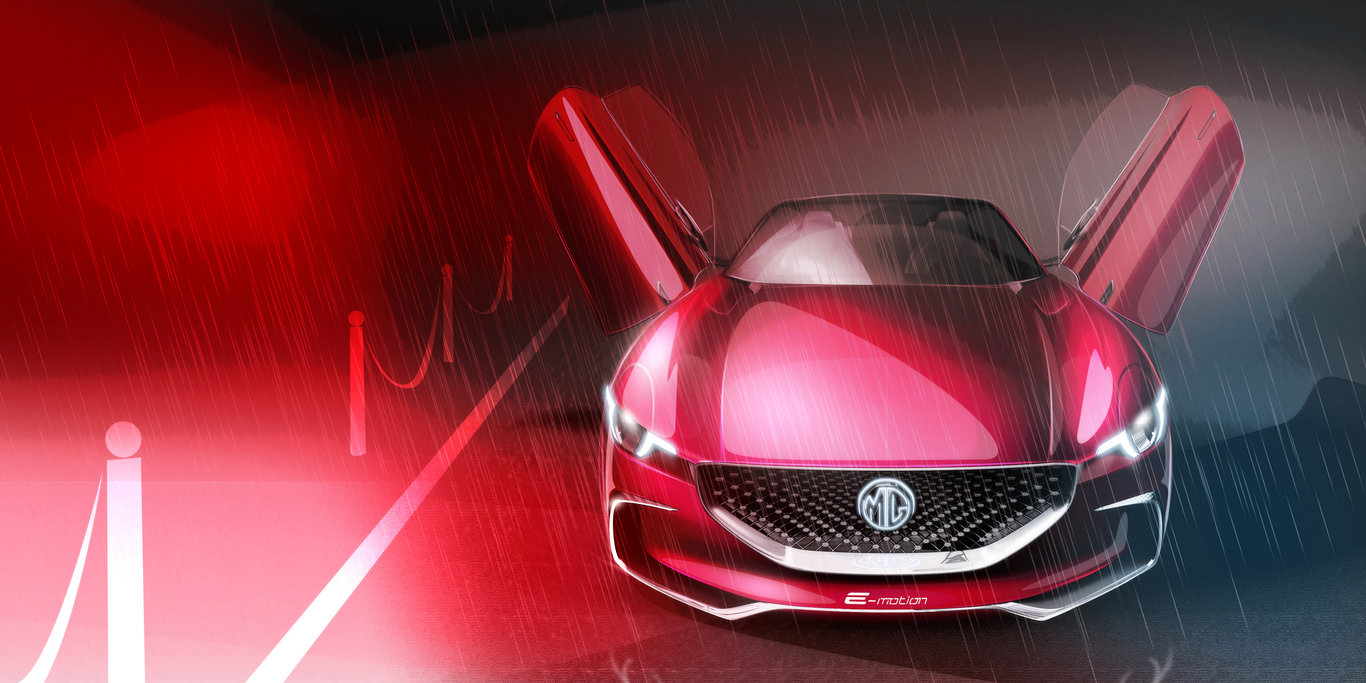 MG E-Motion Concept, 2017 - Design Sketch