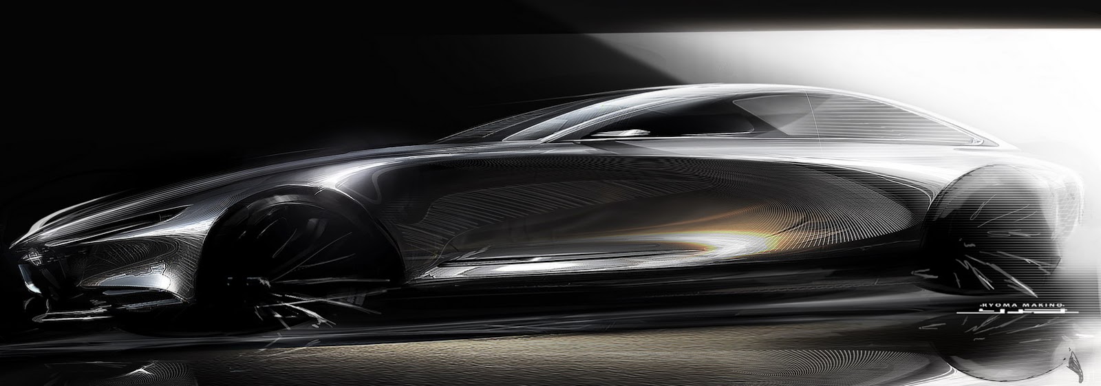 Mazda Vision Coupe Concept, 2017 - Design Sketch