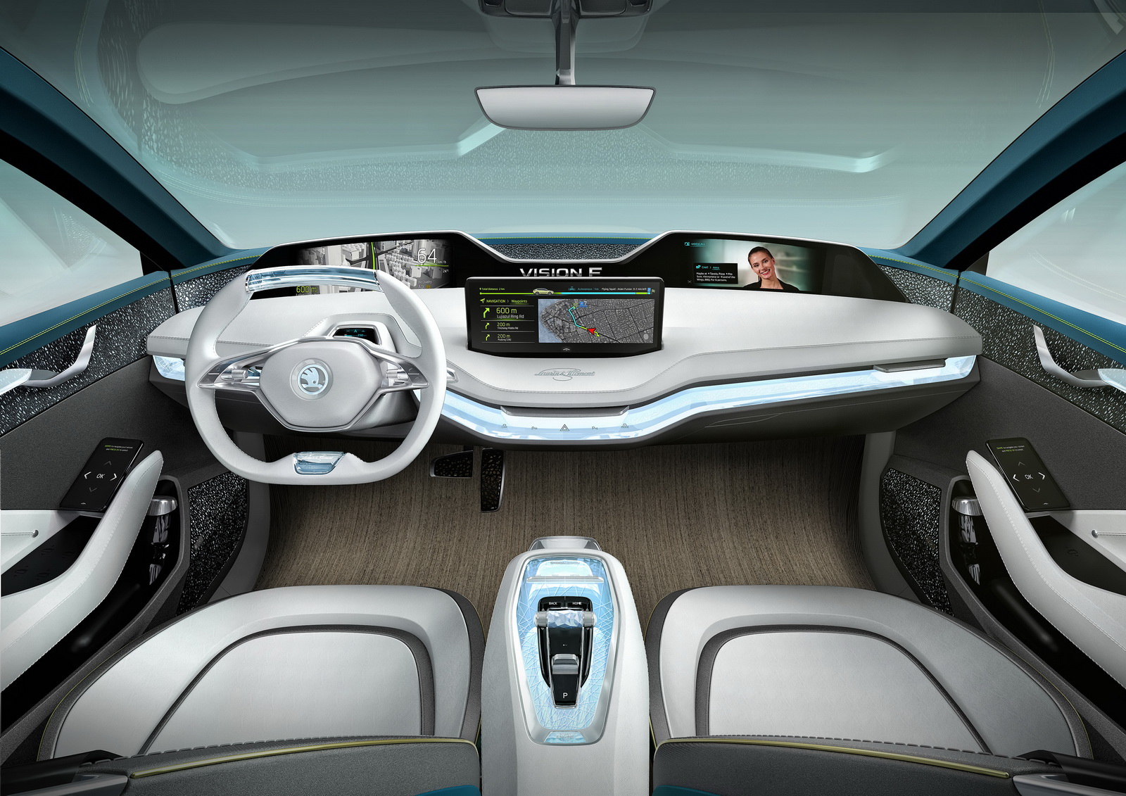 Skoda Vision E Concept, 2017 - Interior