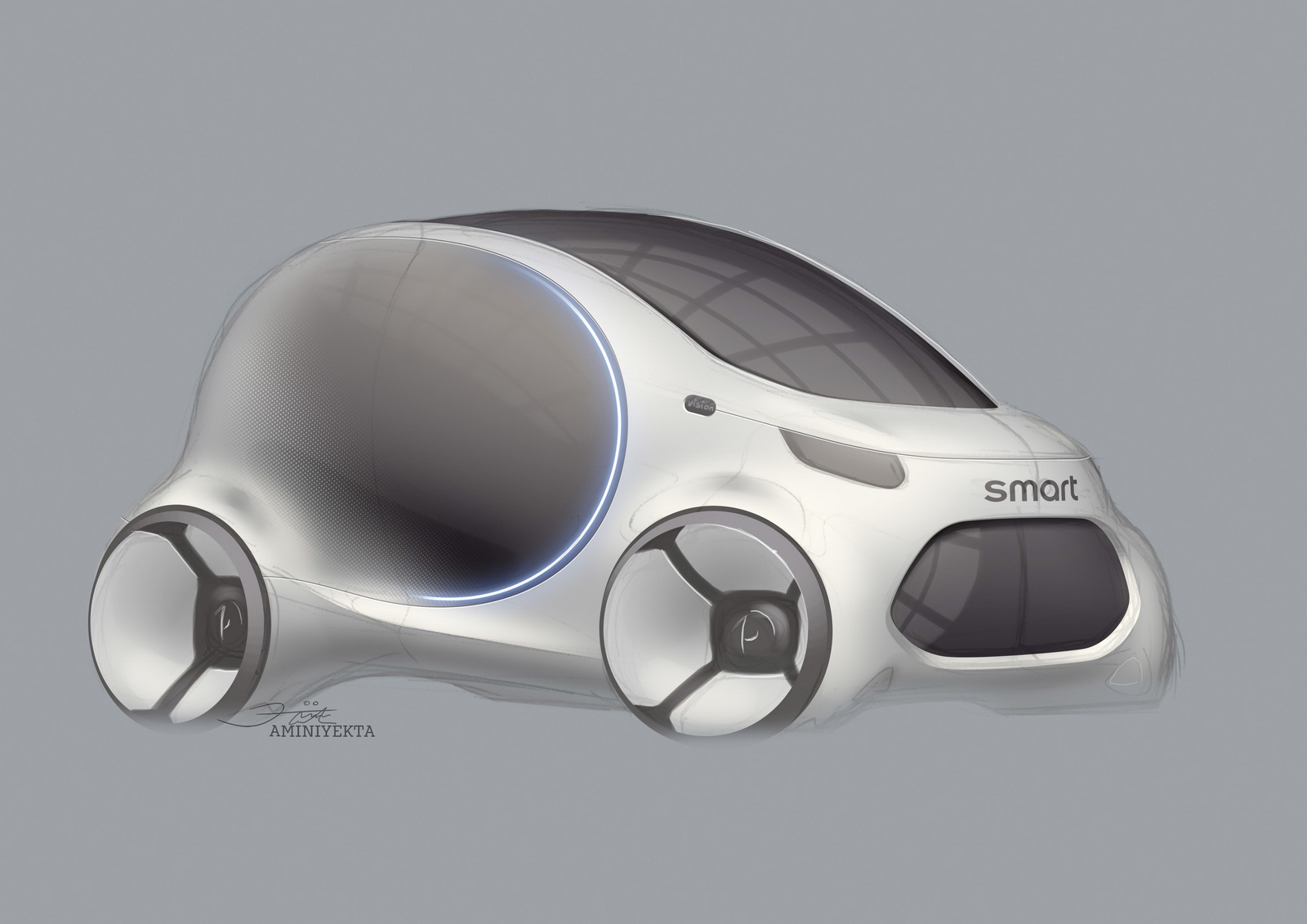 Smart Vision EQ Fortwo Concept, 2017 - Design Sketch