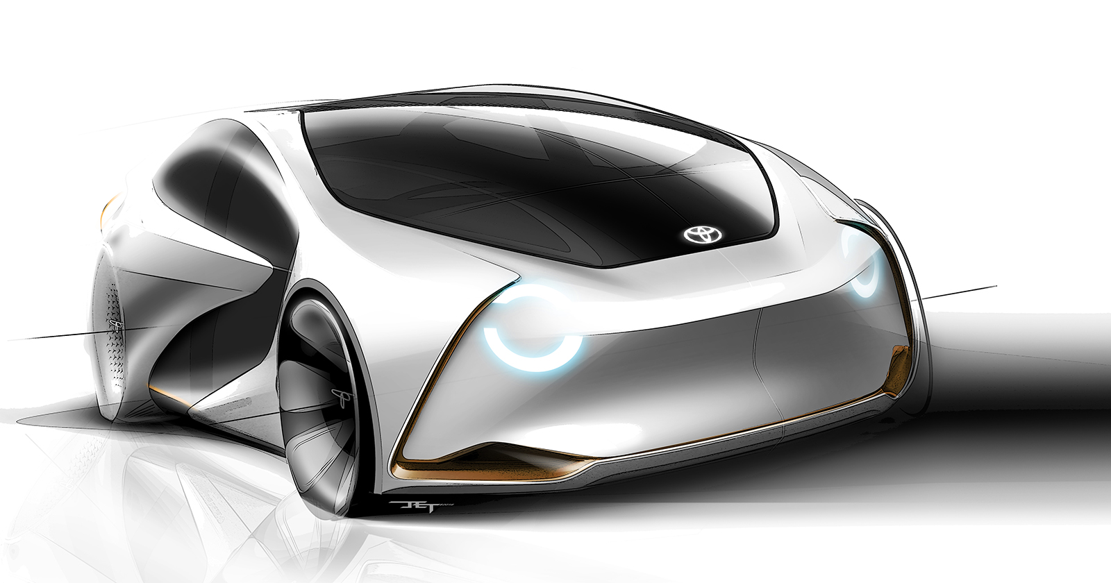 Toyota Concept-i, 2017 - Design Sketch
