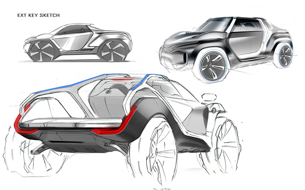 Yamaha Cross Hub Concept, 2017 - Design Sketch