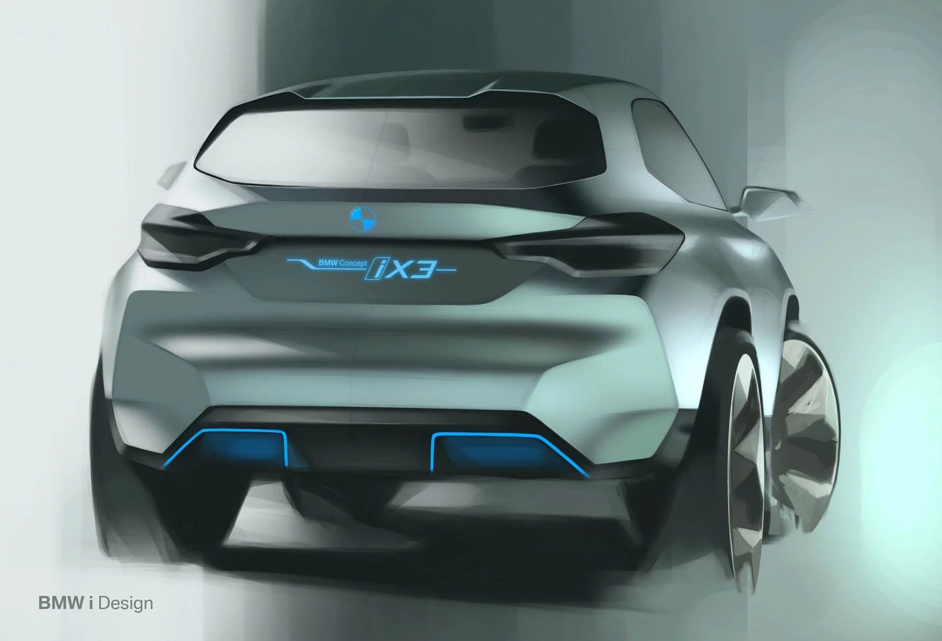 BMW Concept iX3, 2018 - Design Sketch