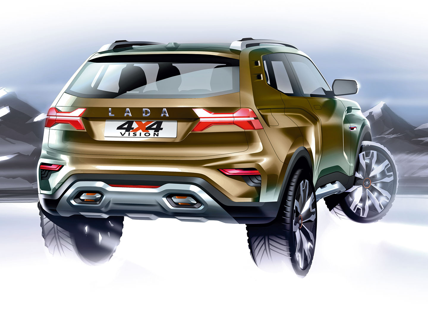 Lada 4x4 Vision, 2018 - Design Sketch