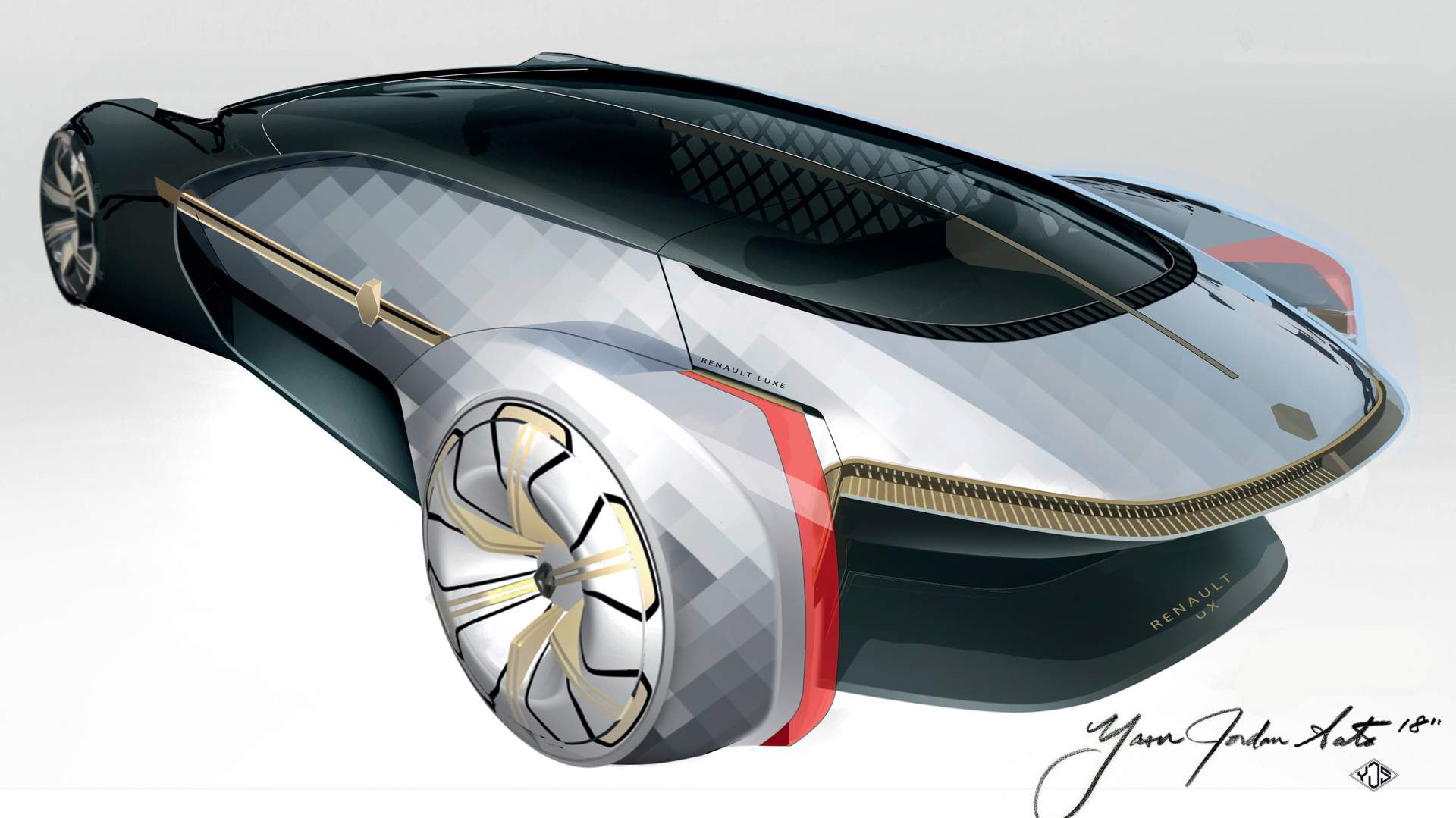Renault EZ-Ultimo Concept, 2018 - Design Sketch
