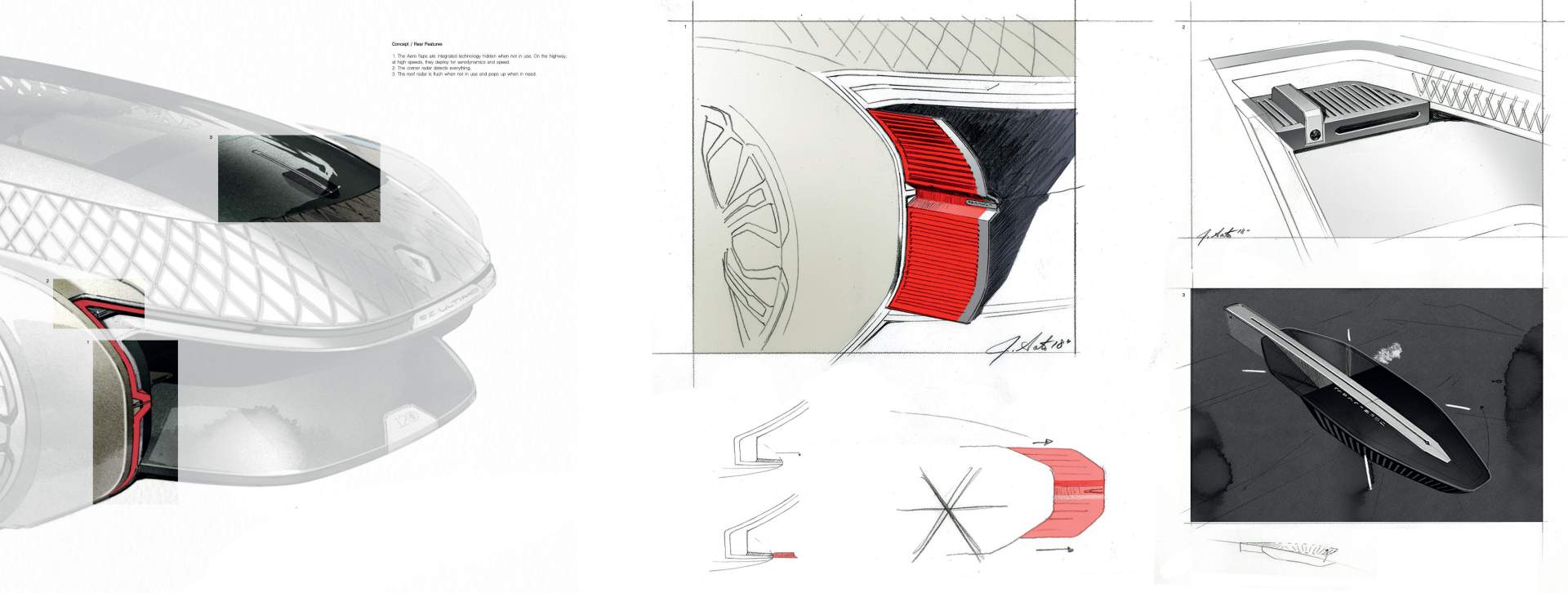 Renault EZ-Ultimo Concept, 2018 - Design Sketch