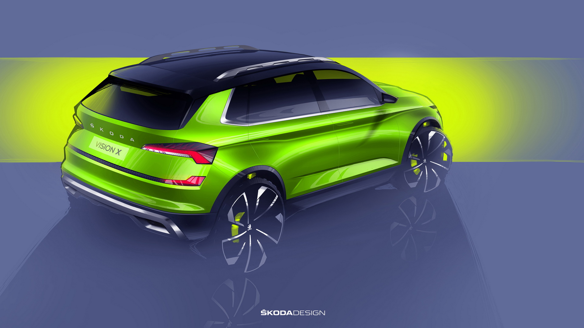 Skoda Vision X Concept, 2018 - Design Sketch