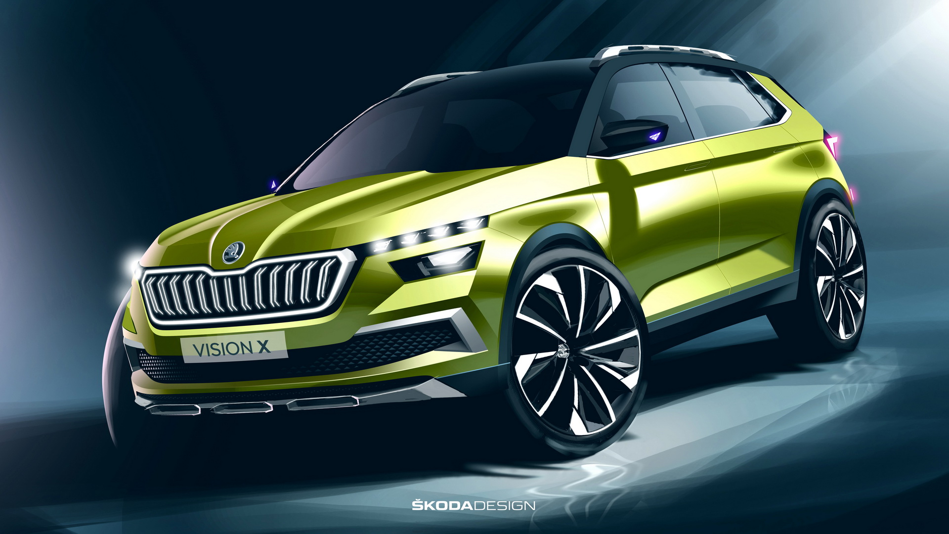 Skoda Vision X Concept, 2018 - Design Sketch