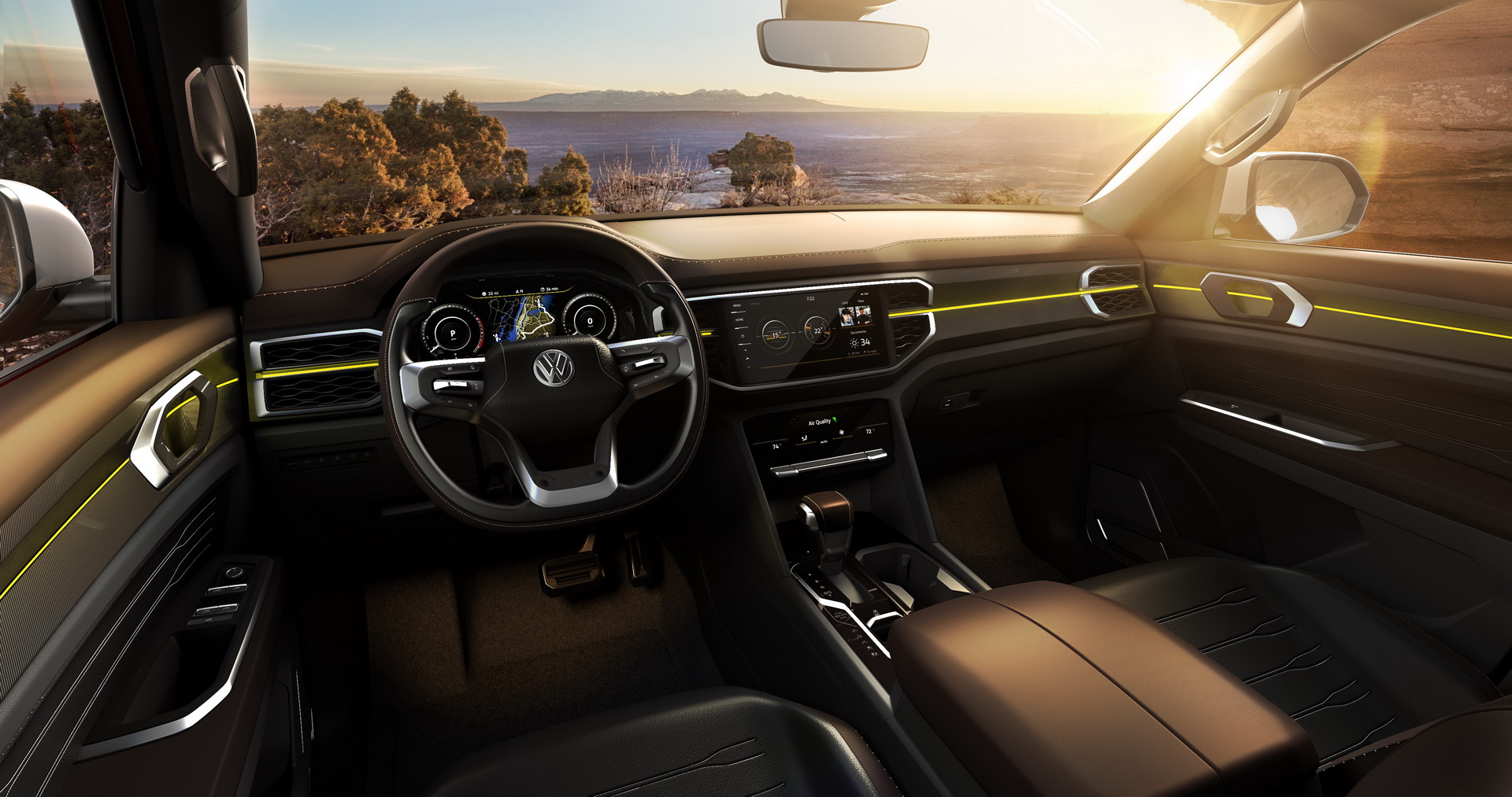 Volkswagen Atlas Tanoak Concept, 2018 - Interior