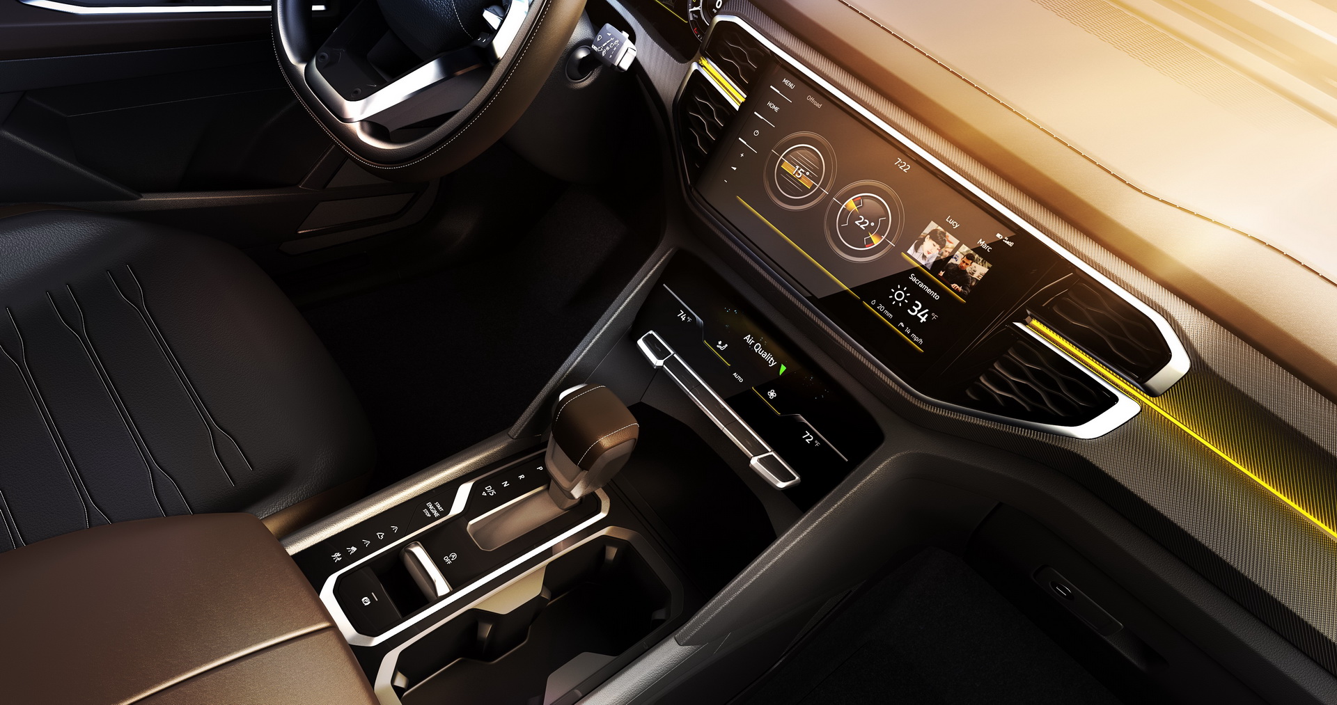 Volkswagen Atlas Tanoak Concept, 2018 - Interior