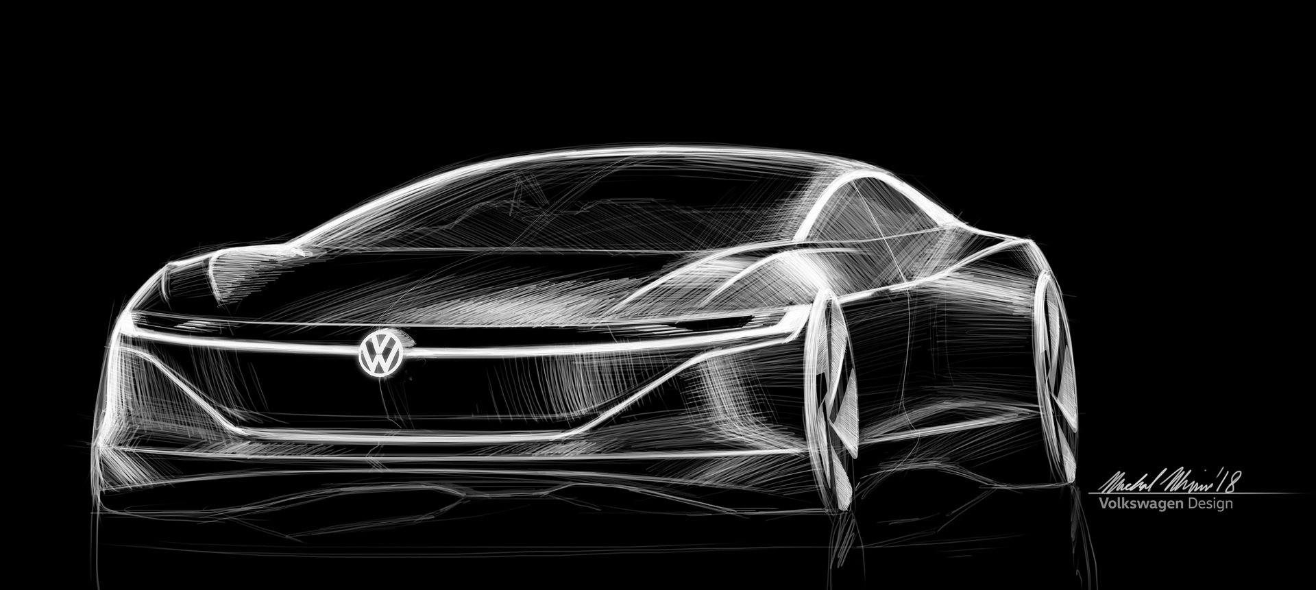Volkswagen I.D. Vizzion Concept, 2018