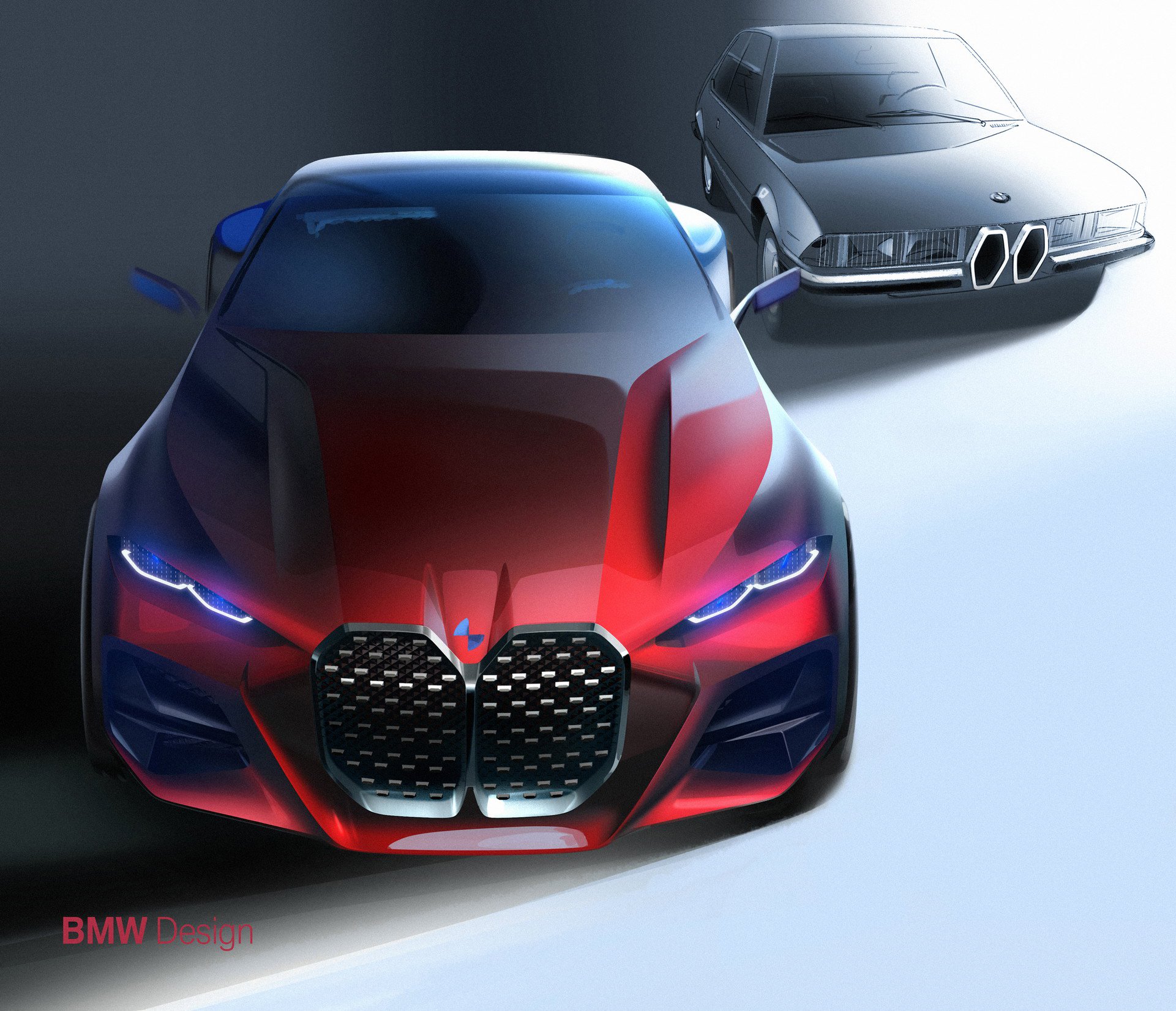 BMW Concept 4, 2019 - Design Sketch