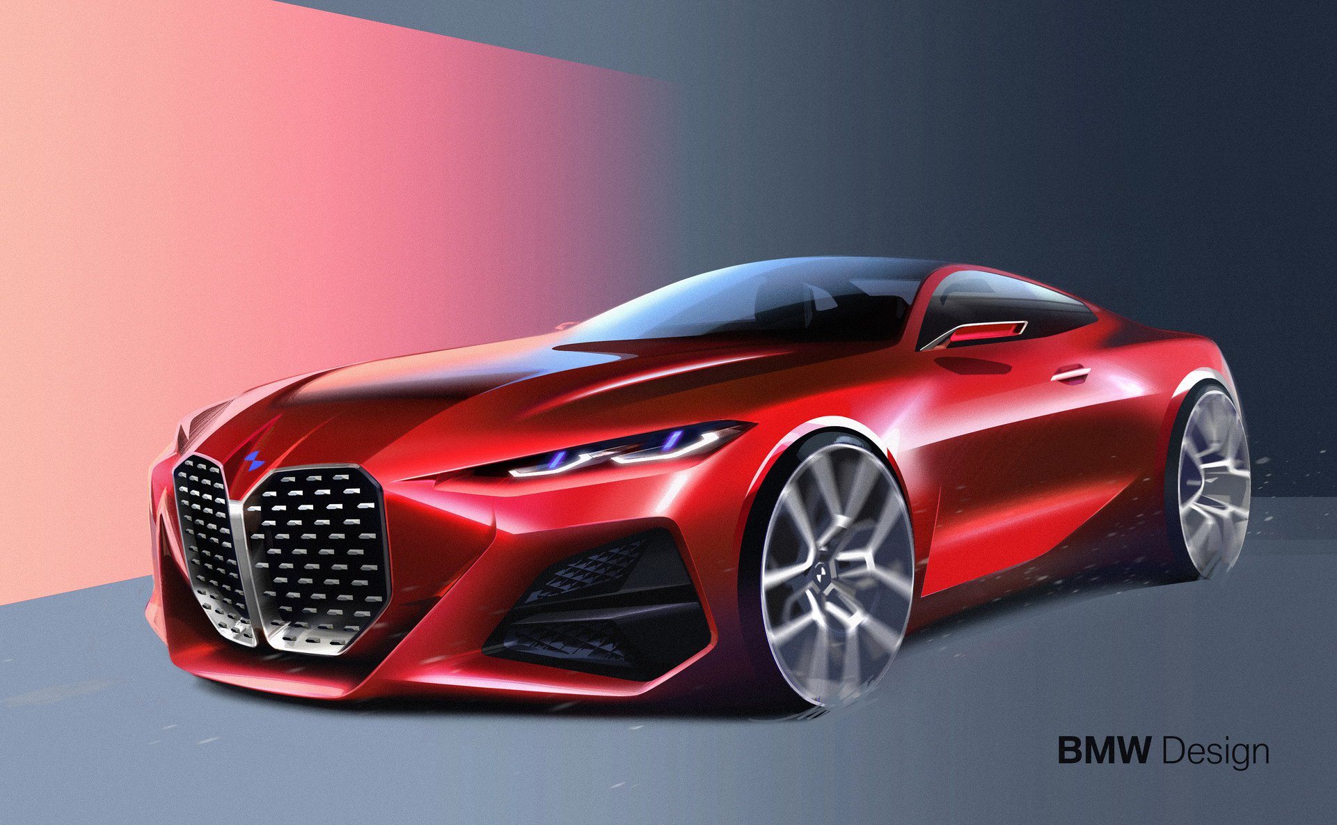 BMW Concept 4, 2019 - Design Sketch