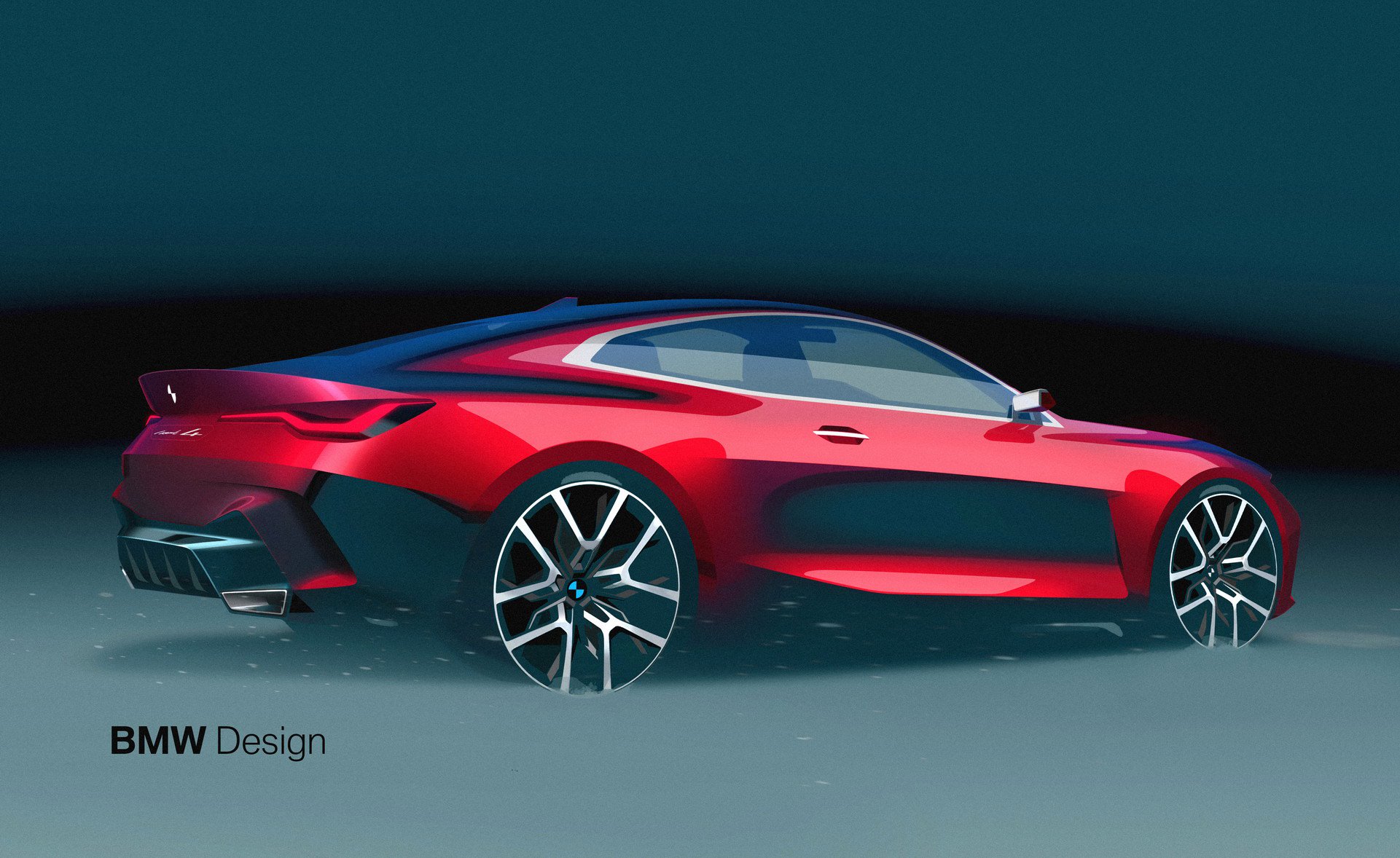 BMW Concept 4, 2019 - Design Sketch