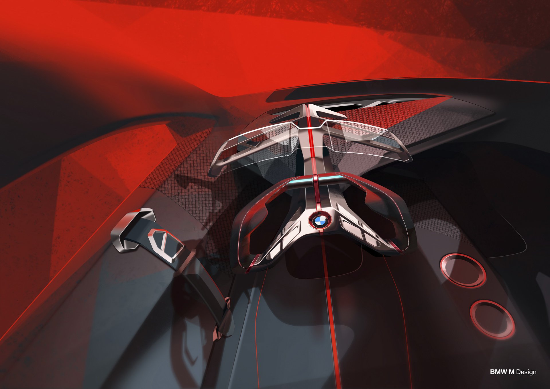 BMW Vision M Next Concept, 2019 - Design Sketch - Interior