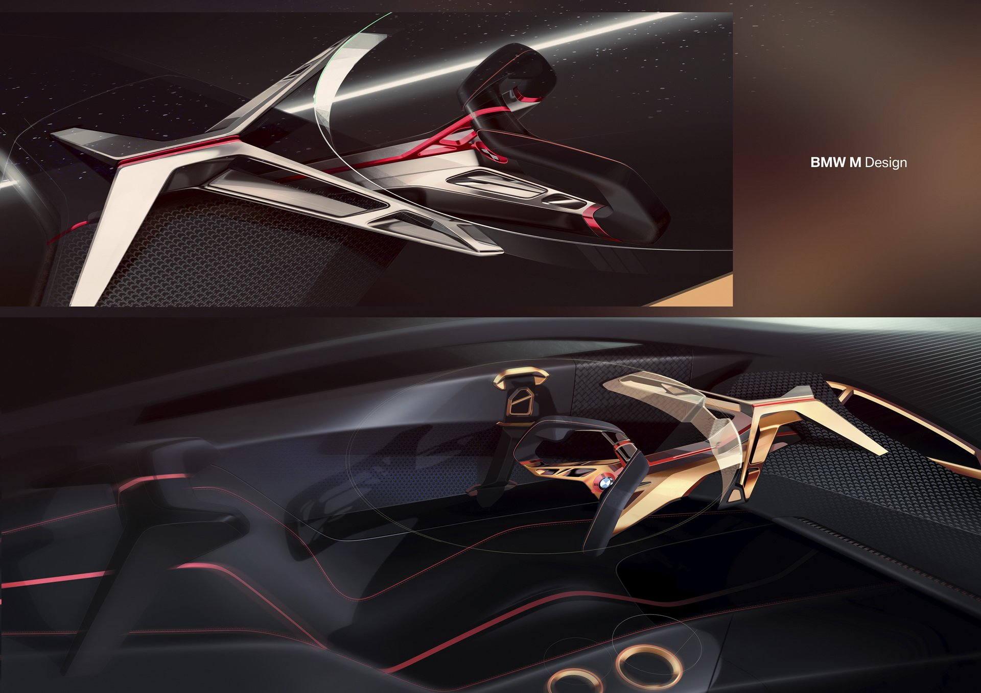 BMW Vision M Next Concept, 2019 - Design Sketch - Interior