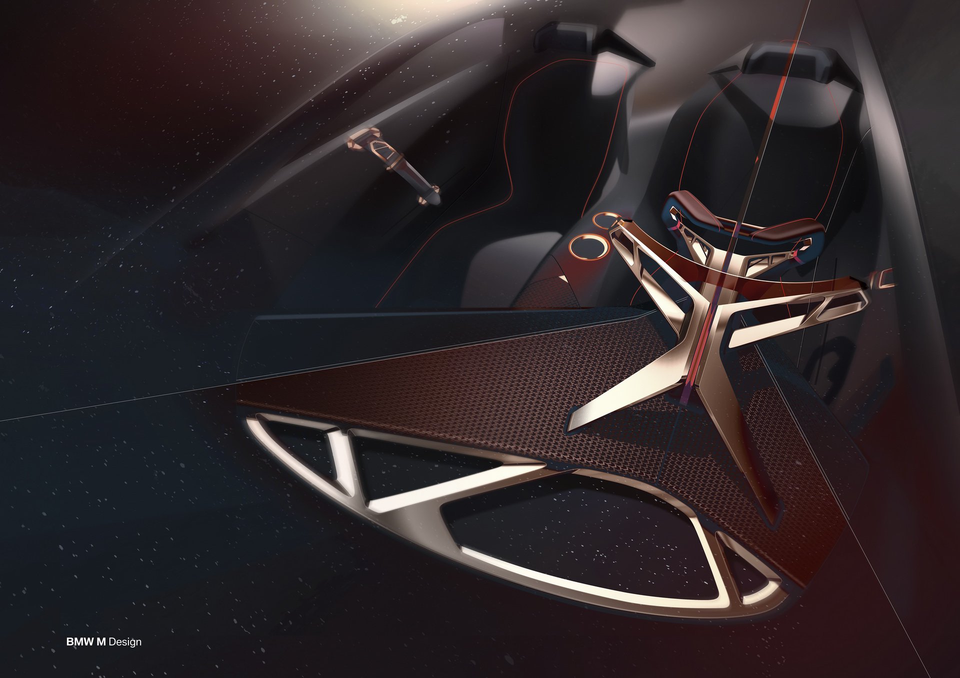 BMW Vision M Next Concept, 2019 - Design Sketch - Interior