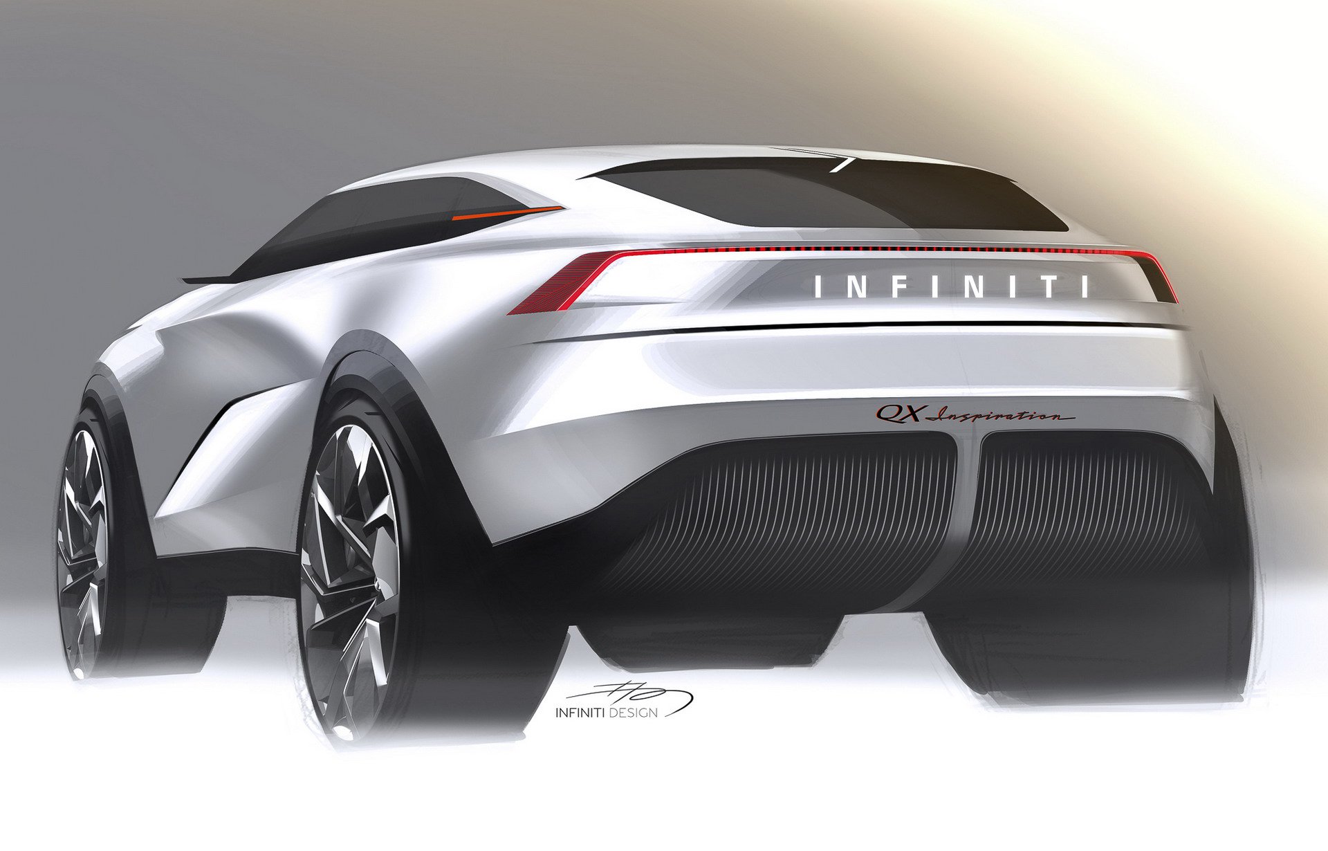 Infiniti QX Inspiration Concept, 2019 - Design Sketch