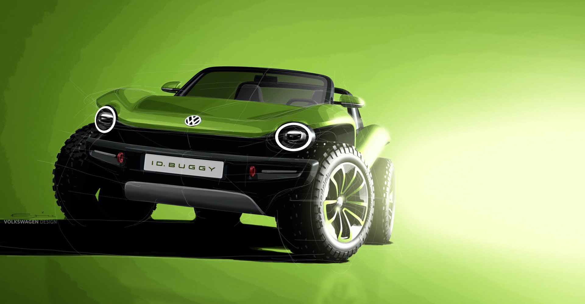 Volkswagen ID. Buggy Concept, 2019 - Design Sketch
