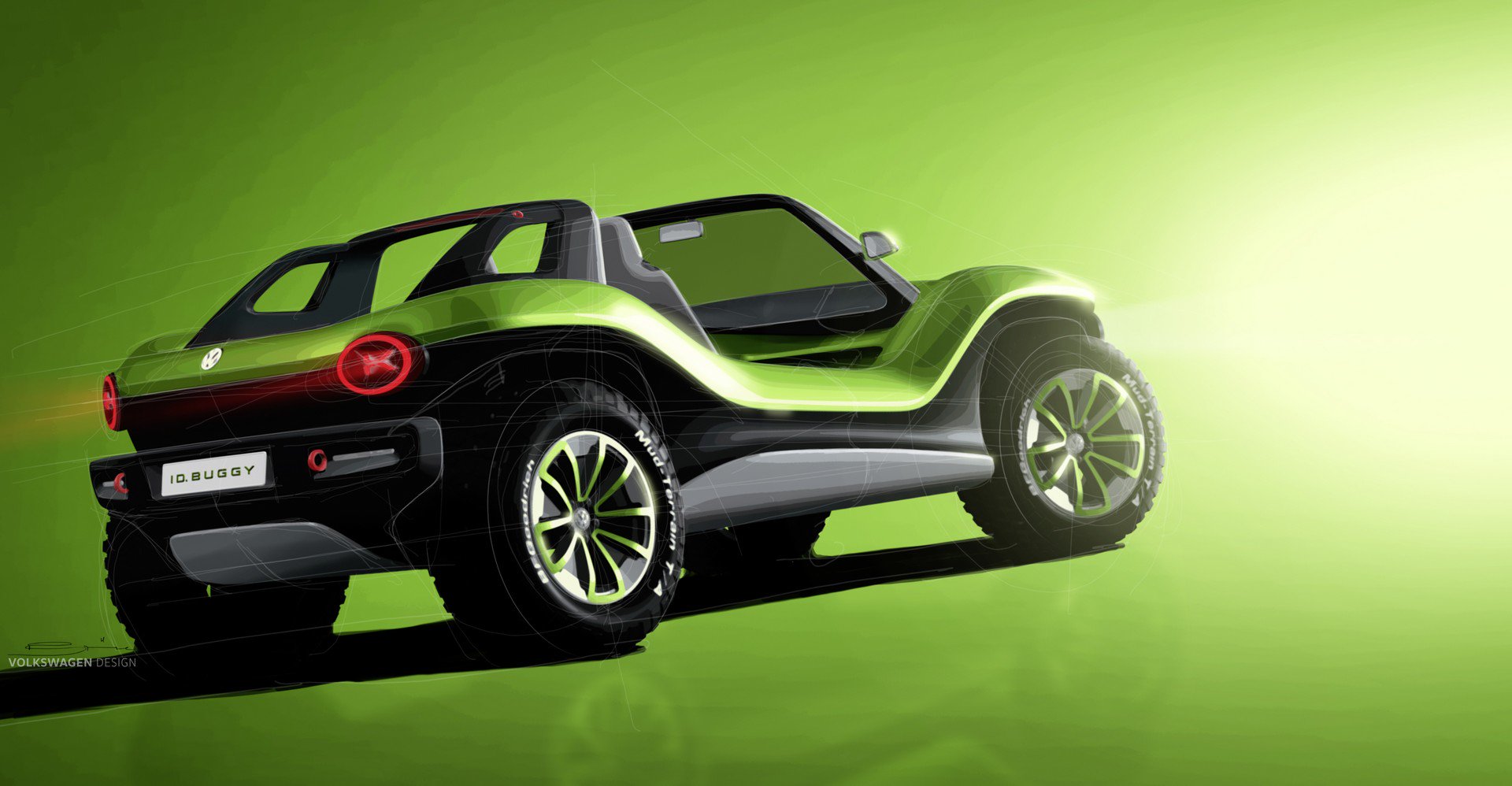 Volkswagen ID. Buggy Concept, 2019 - Design Sketch