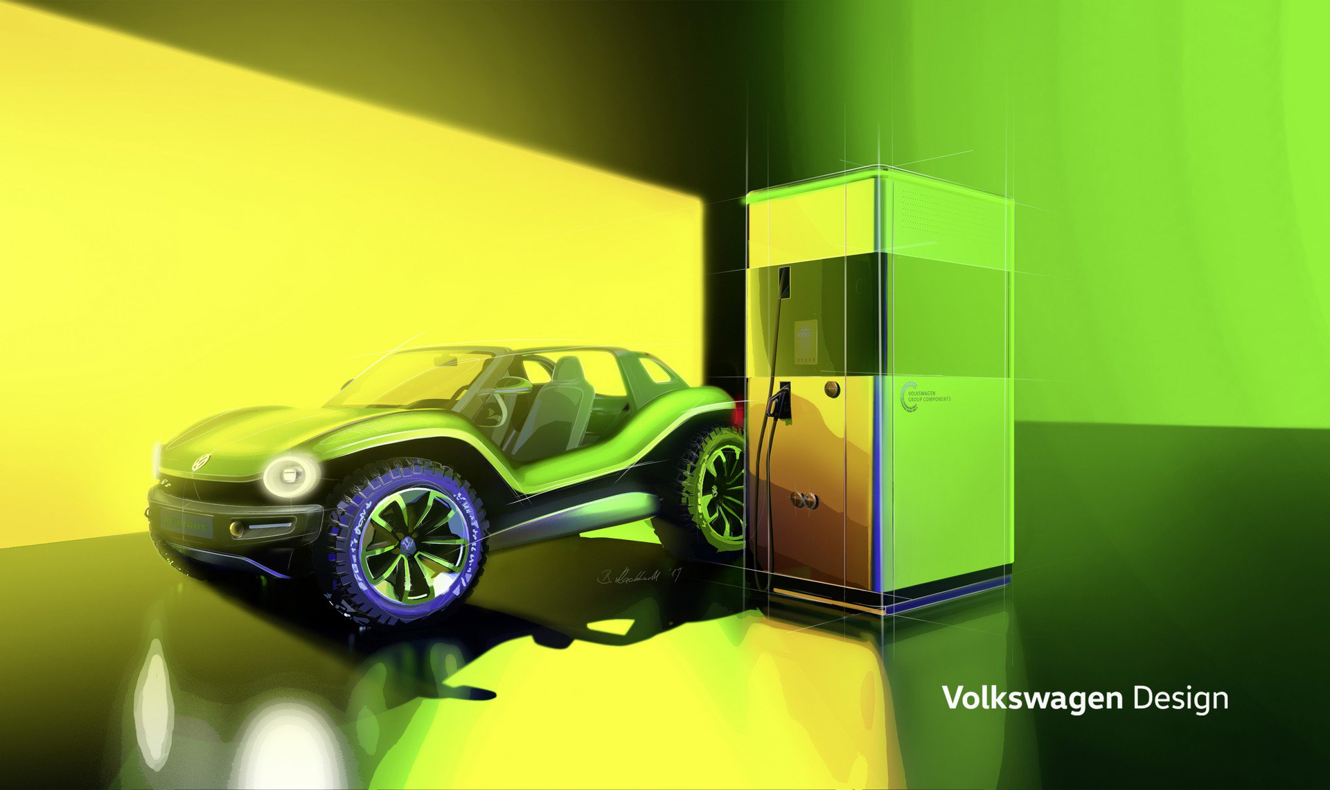 Volkswagen ID. Buggy Concept, 2019 - Design Sketch