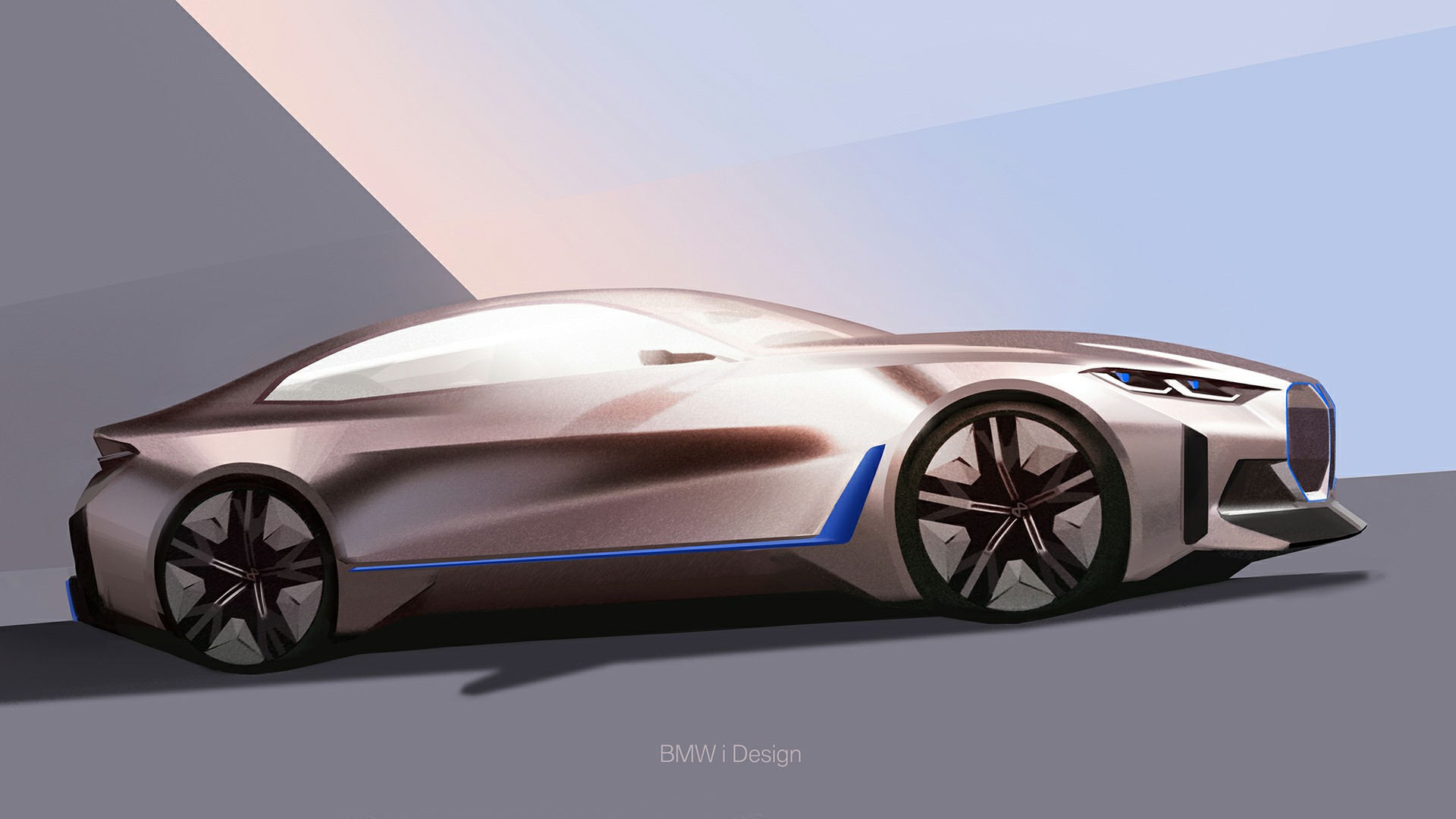 BMW Concept i4, 2020 - Design Sketch