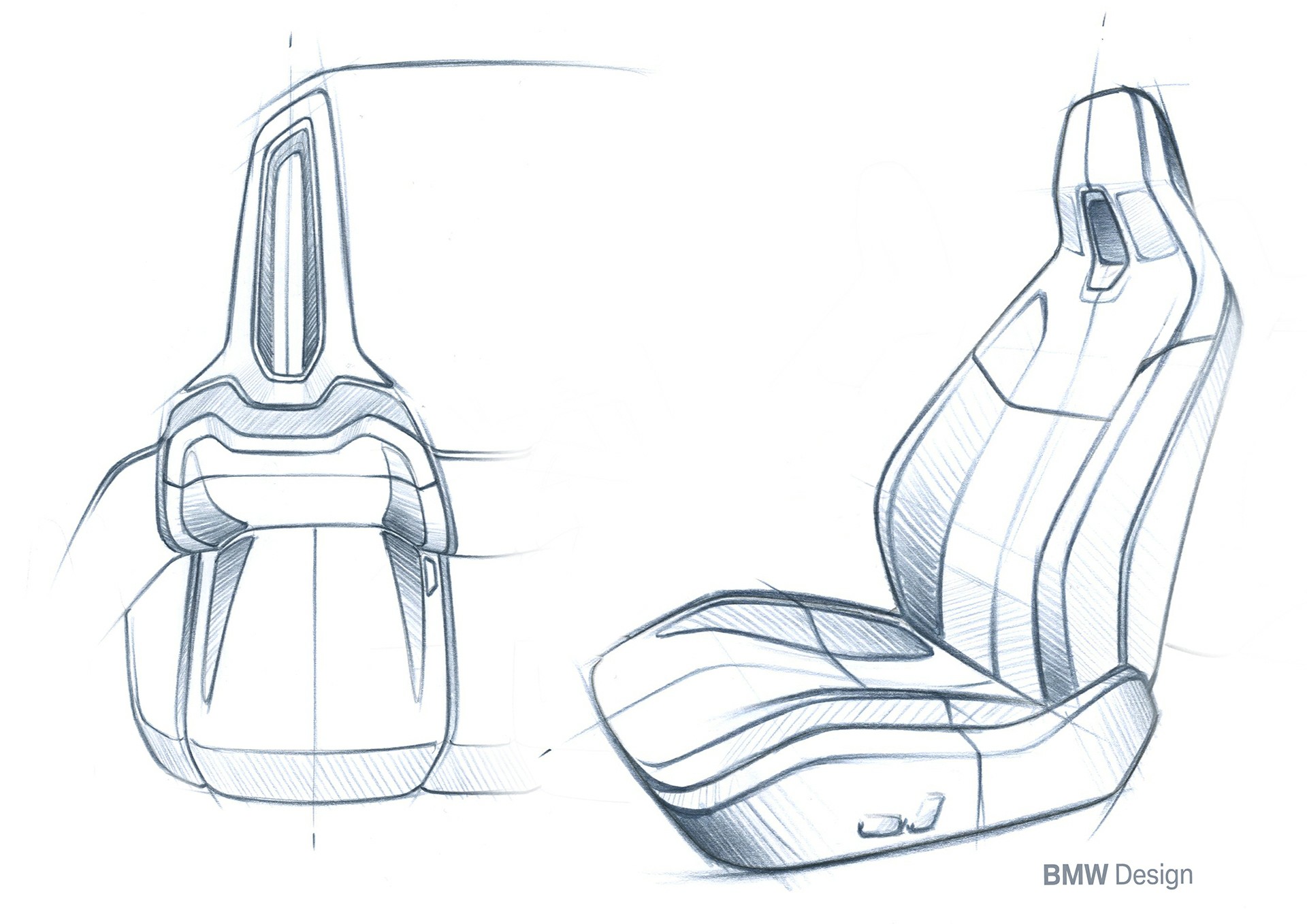 BMW Concept i4, 2020 - Design Sketch