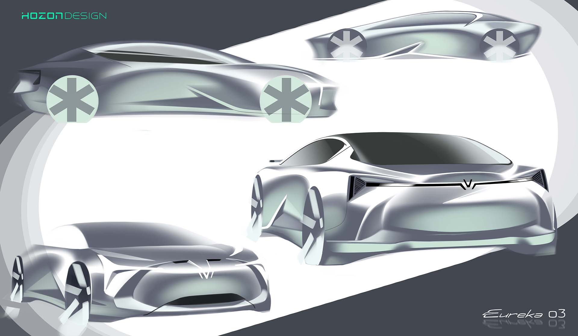 Hozon Neta Eureka 03 Concept, 2020 - Design Sketch 