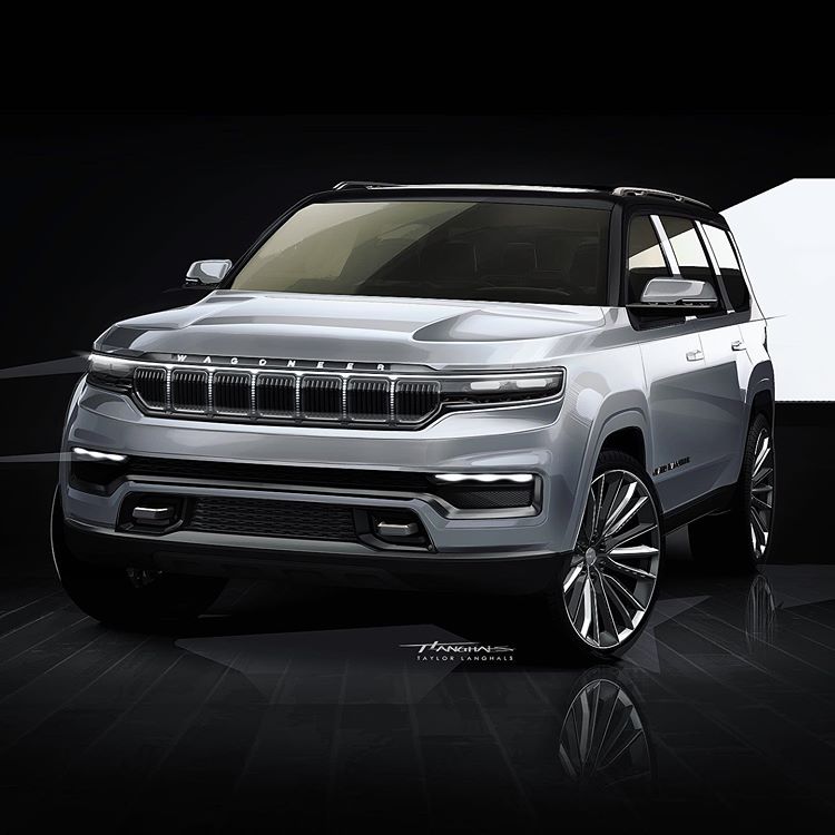 Jeep Grand Wagoneer Concept, 2020 - Design Sketch by Taylor Langhals